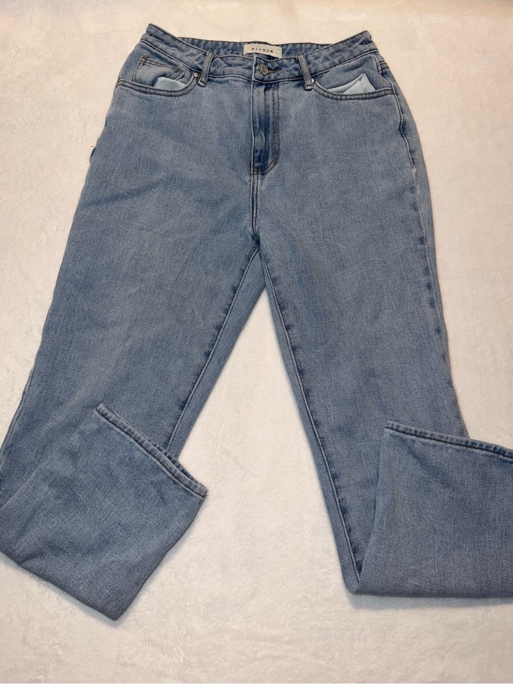 PacSun High Rise Mom Jeans Women's Size 27 Medium Wash Blue Straight Tapered